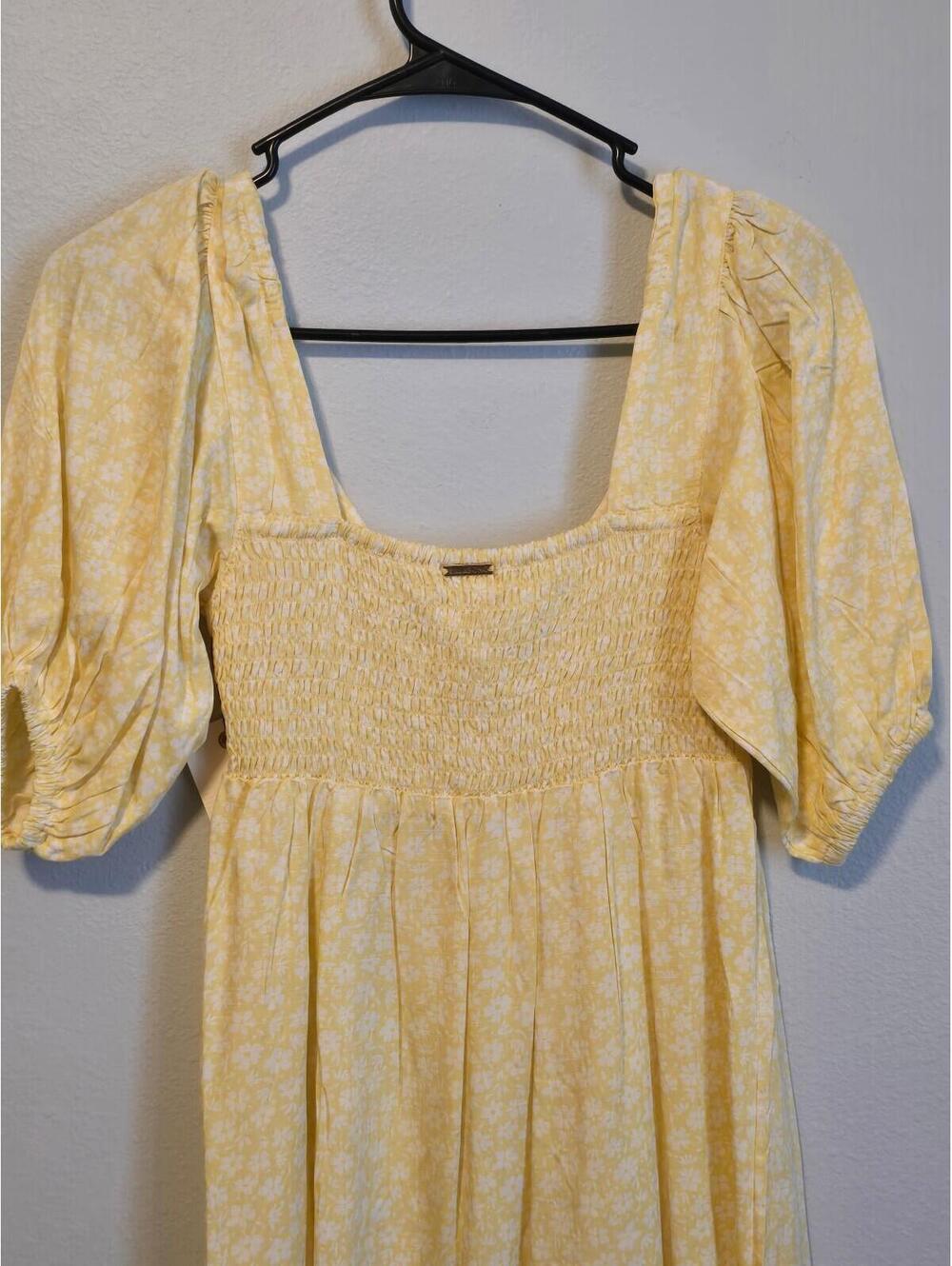 Billabong Yellow Floral Mini Dress - Picture 6 of 6